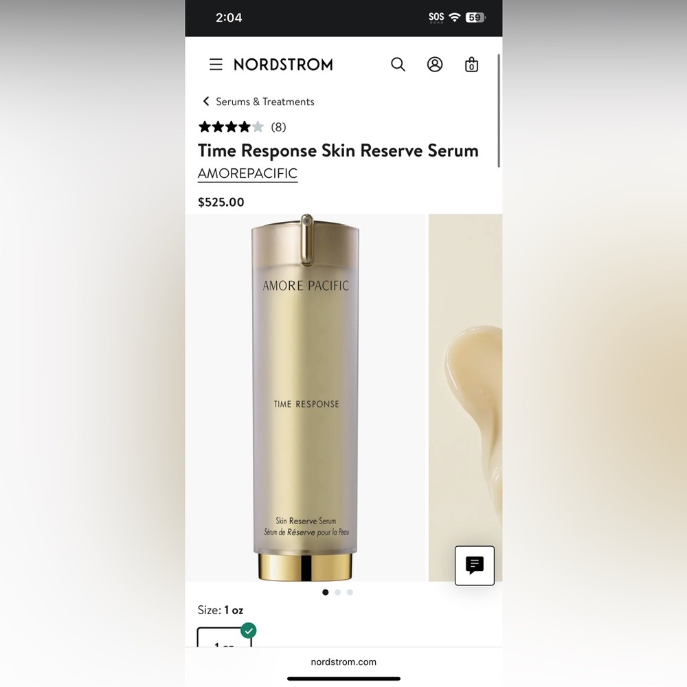 Amore Pacific Time Response Serum - Gold Packaging